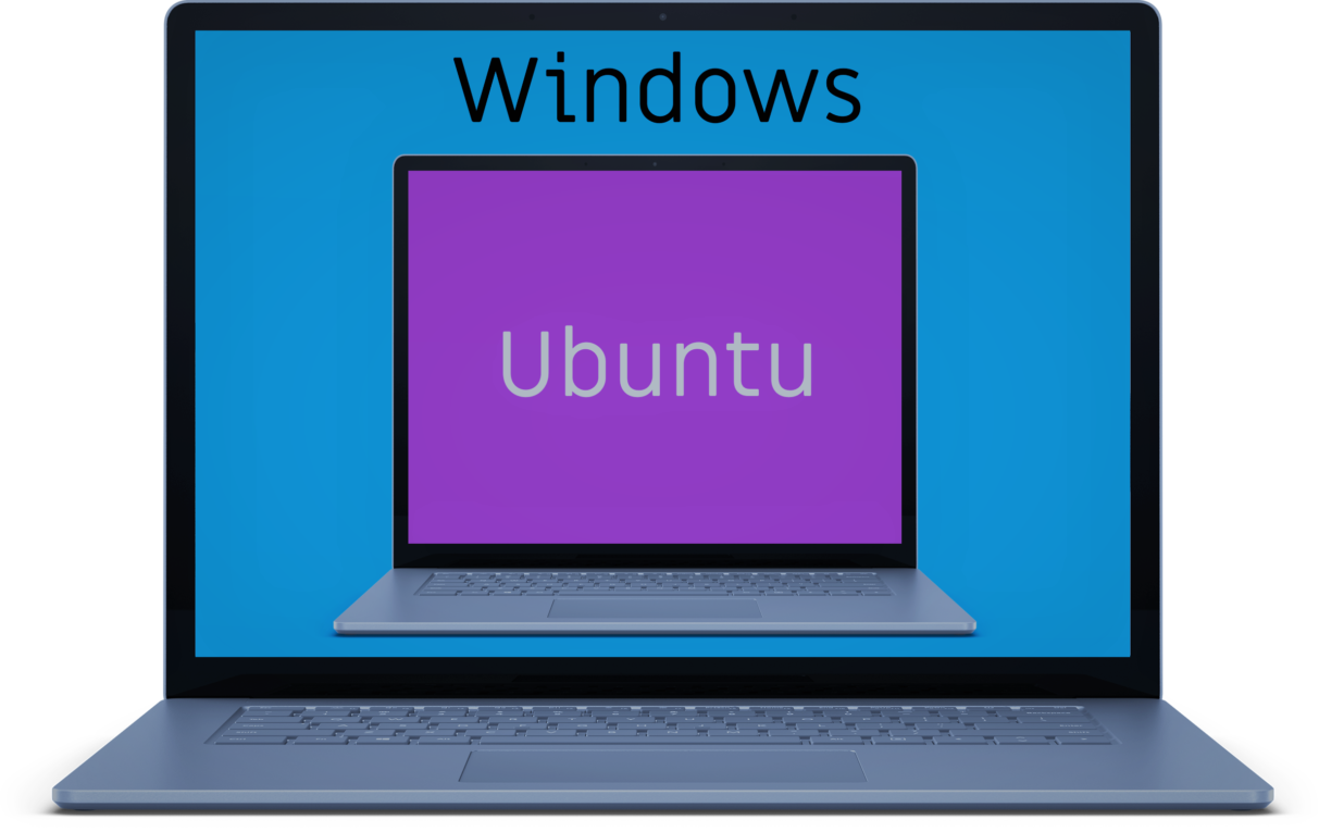Ubuntu virtual machine inside windows host.